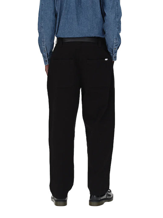 Παντελόνι σε Loose Εφαρμογή Μαύρο (Black)