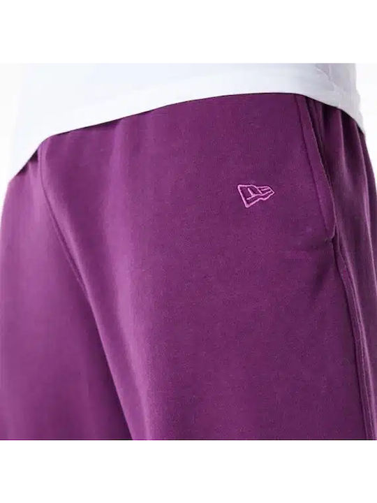 Los Angeles Sweatpants with Elastic Dark Purple