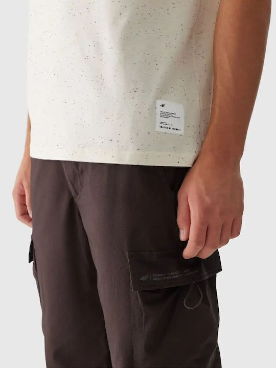 Cargo Sweatpants with Elastic Brown