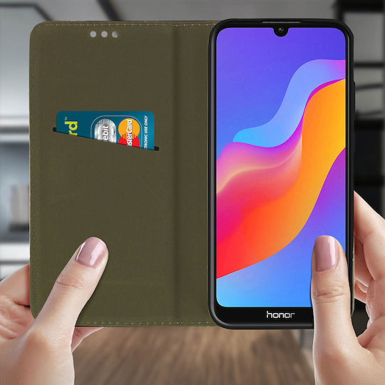 Folio Case Honor 8a Huawei Y6 Y6s Magnetic Cover Card-holder Stand Black