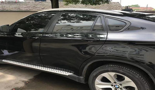 Carner Μπάρες Οροφής Αλουμινίου για BMW X6 2008-2015 για Αυτοκίνητα με Εργοστασιακές Μπάρες (Σετ χωρίς πόδια) Ασημί