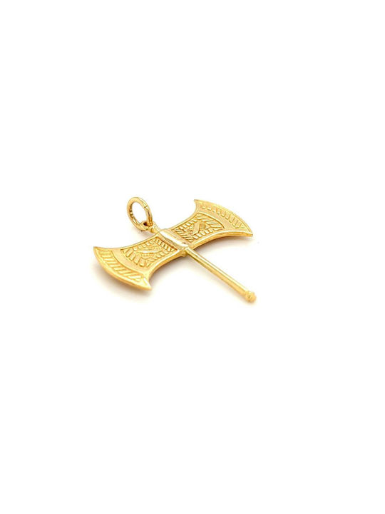 Pendant, gold K14 (585°), axe 2.4 cm, 1.9 gr