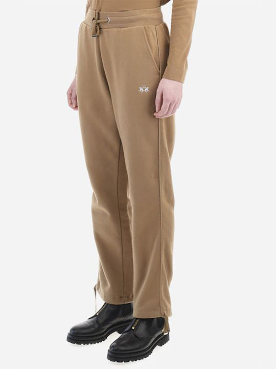 La Martina Hohe Taille Damen-Sweatpants Brown