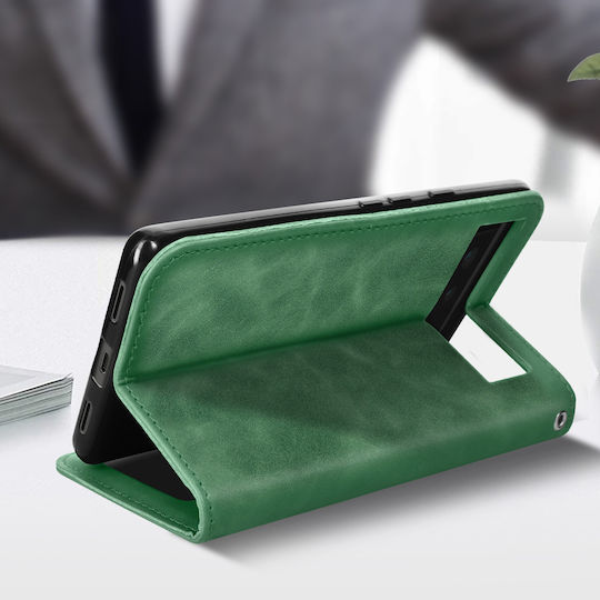 Brieftasche Folio Hülle Google Pixel 6a Kartenhalter Soft-Touch Grün