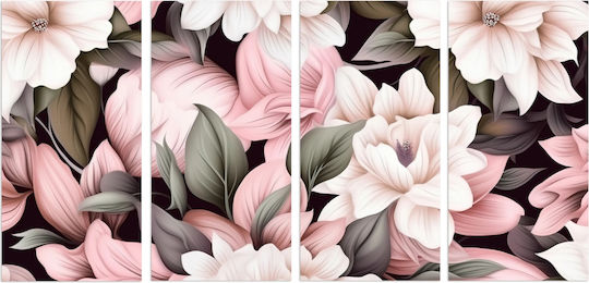 Naklejkomania Fourfold Painting on Canvas 60x120cm