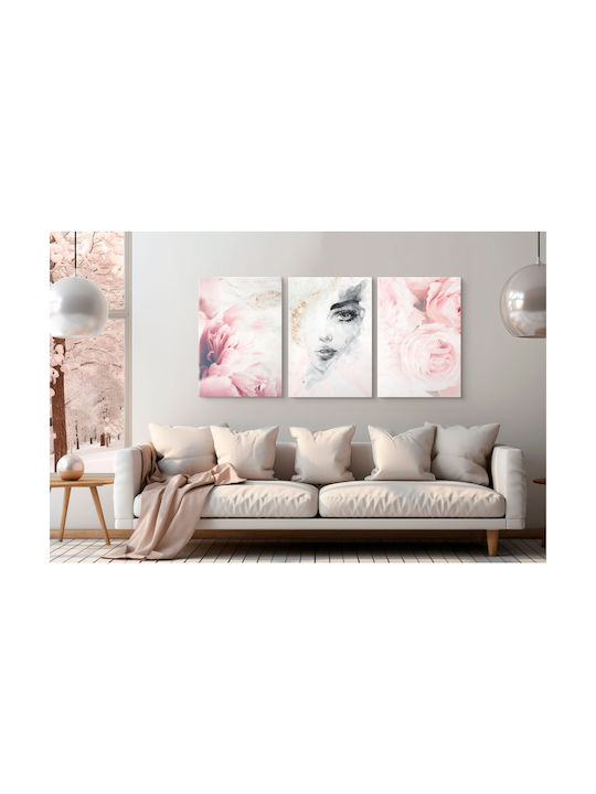 Naklejkomania Τρίπτυχος Πίνακας σε Καμβά 120x60cm