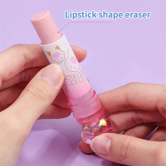 Starrydrip Eraser for Pencil and Pen Crystal Paw 1pcs Purple