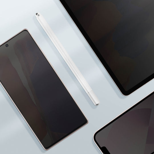 Stilou Universal pentru Smartphone și Tabletă, Înaltă Precizie, Alb