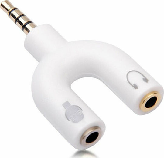 QIHANG 3.5mm Male to 3.5mm Female Converter White 1 Piece