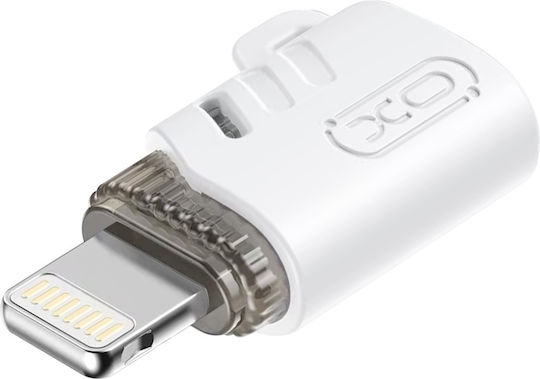 XO Μετατροπέας USB-C female σε Lightning male Λευκό 1τμχ GSM177688