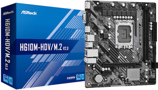 ASRock H610M-HDV/M.2 Placă de bază Micro ATX cu Intel 1700 Socket