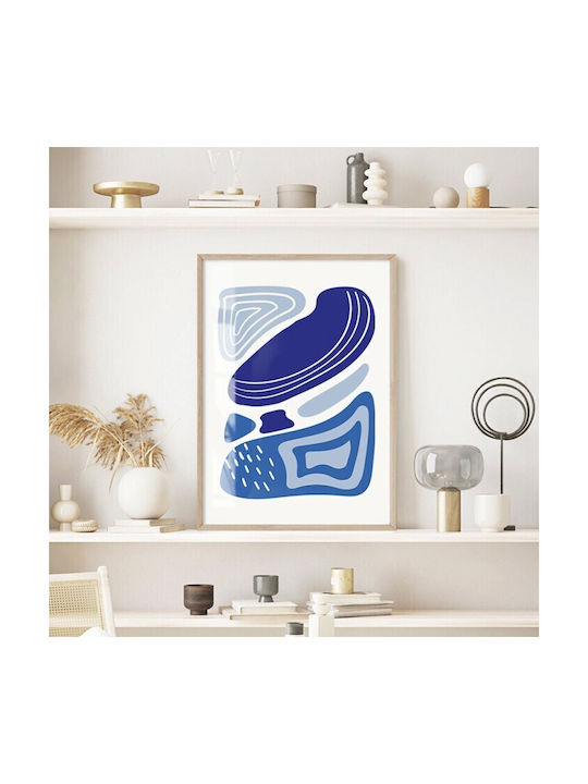 Walls Poster White And Blue 30x40cm