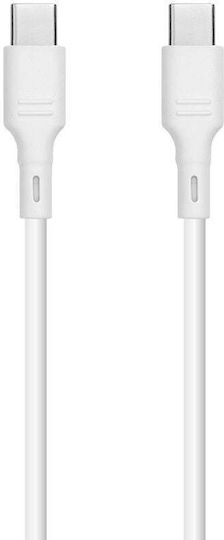 Blue Star USB 2.0 Cable USB-C male - USB-C 60W Μαύρο 1m