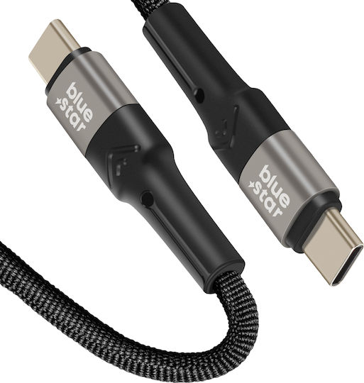 Blue Star USB 2.0 USB-C Male To USB-C 60W PD Cable Black 2m