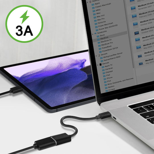 Belkin USB 3.2 Cable USB-C male - USB-A female Black 1m
