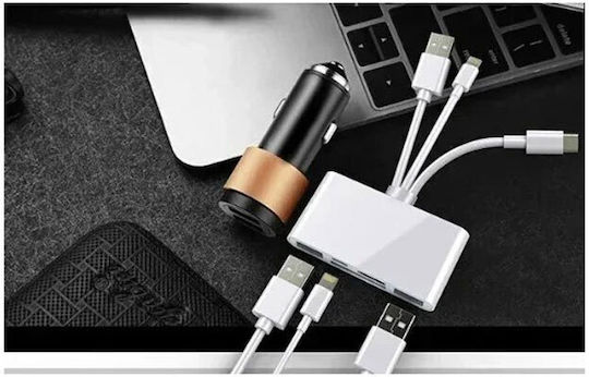 Andowl Q-z09 Card Reader Lightning USB 2.0 Type-C for /S/D/ /m/i/c/r/o/S/D/ / / / /