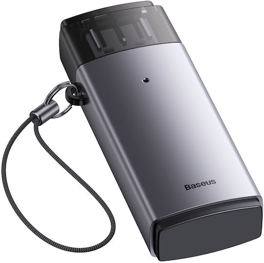 Baseus Lite Series Card Reader USB 3.0 για SD/microSD Γκρι