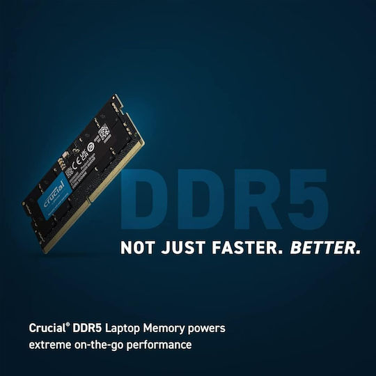 Crucial 32GB DDR5 RAM cu Viteză 5600 pentru Laptop (CT32G56C46S5