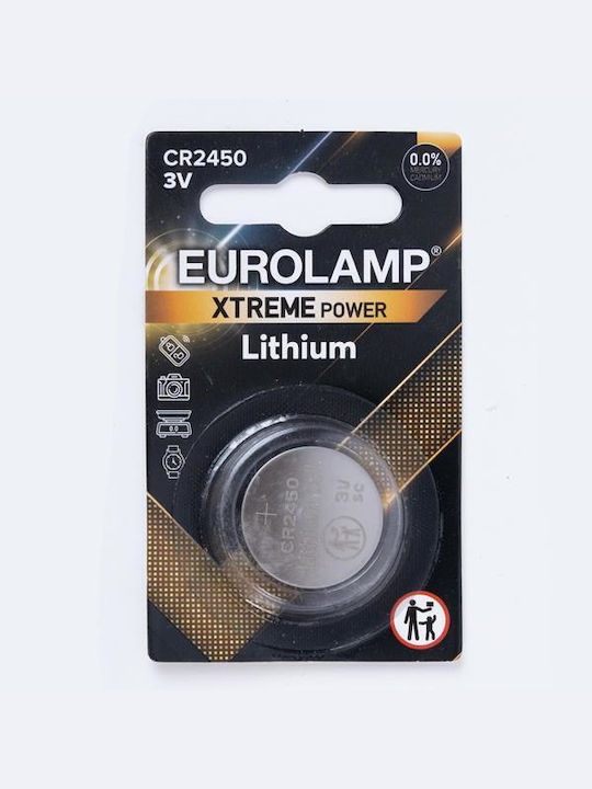 Eurolamp Μπαταρία Λιθίου Ρολογιών CR2450 3V 1τμχ