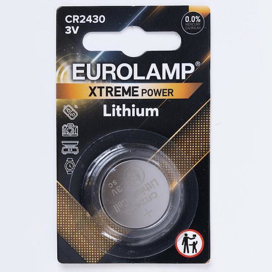 Eurolamp Batterie Lithium für Uhren CR2430 3V 1Stück