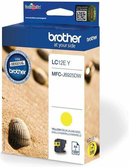 Brother Γνήσιο Μελάνι Εκτυπωτή InkJet Κίτρινο (LC-12EY)