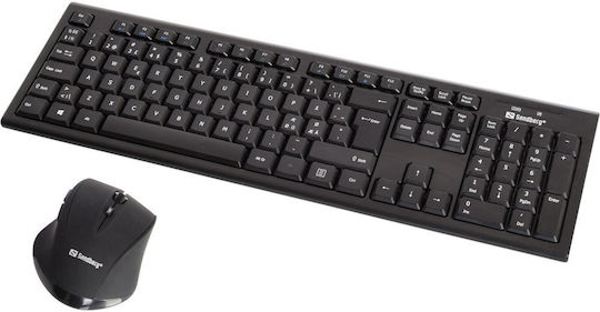 Sandberg DesktopSet Ice Fără fir Set tastatură și mouse Engleză US