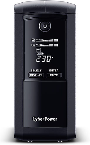 CyberPower VP1000EILCD UPS Line-Interactive 1000VA 550W με 6 IEC Πρίζες