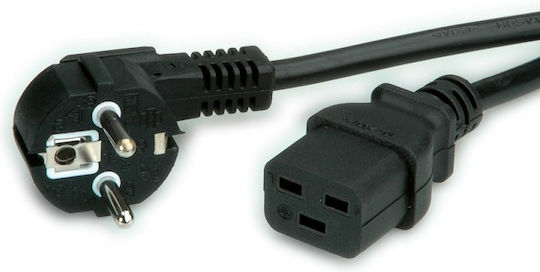 Value Power Cable Cee 7/7 Male To C19 2.0m Black 19.99.1552-20