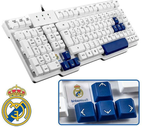 Mars Gaming MKRM Real Madrid Gaming-Tastatur mit RGB-Beleuchtung (Englisch US)