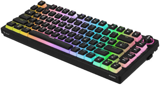 Savio Phenix Red Pudding Ασύρματο Gaming Μηχανικό Πληκτρολόγιο 75% με Gateron Red διακόπτες και RGB φωτισμό (Αγγλικό US)