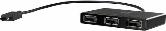 HP Hub 3 Θυρών USB 3.0 με σύνδεση USB-C