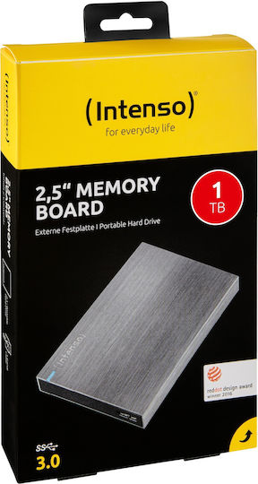 Intenso 6028660 USB 3.0 External HDD 1.0TB 2.5" Gray