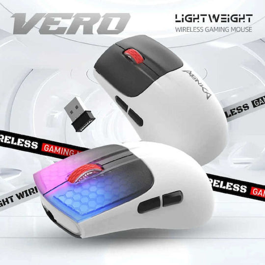Marvo Monka Vero Wireless Gaming Mouse 10000 DPI White