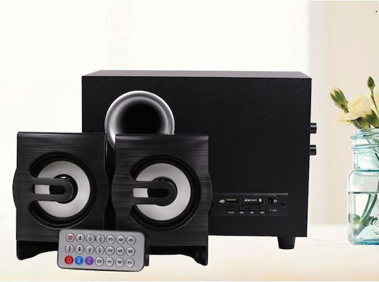 2.1 Wireless Speakers with Bluetooth 10W Black