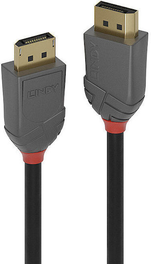 Lindy Cable DisplayPort male - DisplayPort male 7.5m Μαύρο (36485)