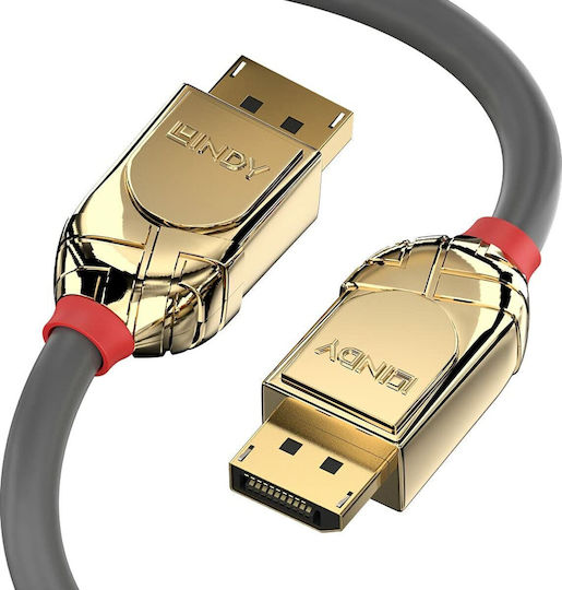 Lindy Cable DisplayPort male - DisplayPort male 5m Μαύρο (36294)