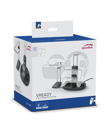 SpeedLink Stație de încărcare pentru 2 controllere PS4 Negru