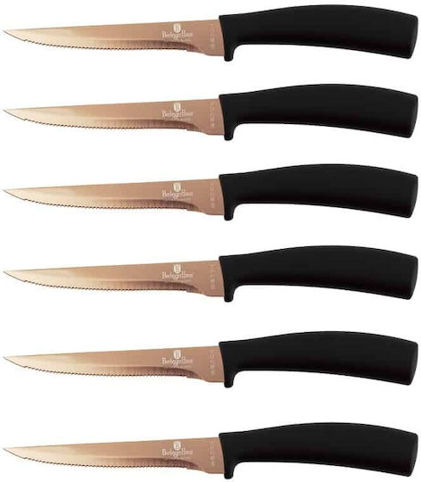 Berlinger Haus Rose Stainless Steel Steak Knives from Stainless Steel 11.5cm 6 Pieces Berlinger Haus Rose Stainless Steel Steak Knives from Stainless Steel 11.5cm 6 Pieces