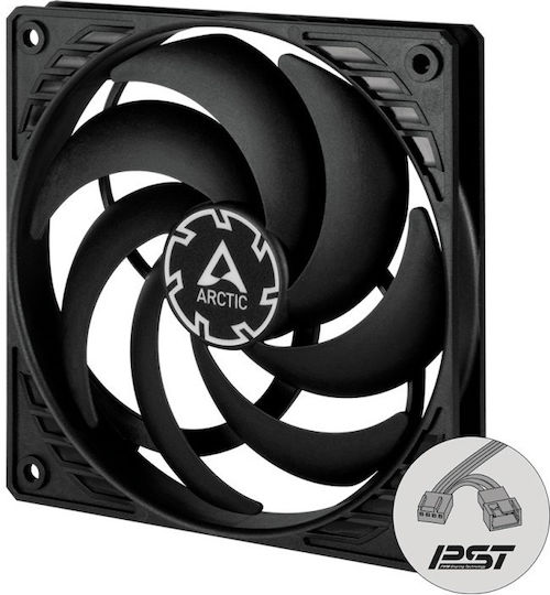 Arctic P12 Slim PWM PST Case Fan 120mm (2100rpm / 42.10cfm) Without LED Lighting and 4-Pin Connection 3pcs
