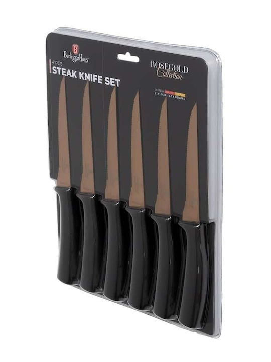 Berlinger Haus Rose Stainless Steel Steak Knives from Stainless Steel 11.5cm 6 Pieces