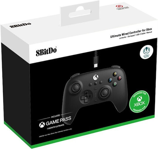 8Bitdo Ultimate Hall Edition Wired Gamepad for Xbox One / Xbox Series Black