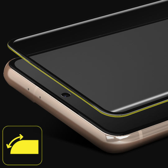 Amorus Tempered Glass Μαύρο (Galaxy S21 Ultra 5G)