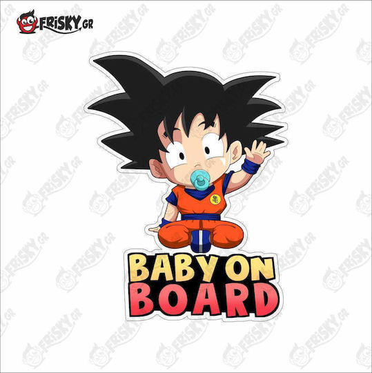 Frisky Baby an Bord Schild mit Aufkleber Rot Dragon Ball
