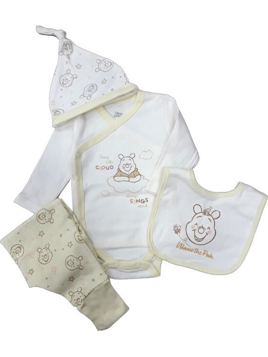 Disney Σετ Κορμάκι Cream Light Yellow