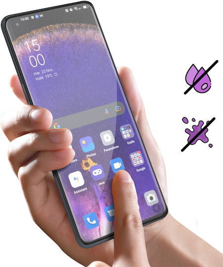 Force Glass 3D Tempered Glass Μαύρο (Oppo Find X5 Pro)