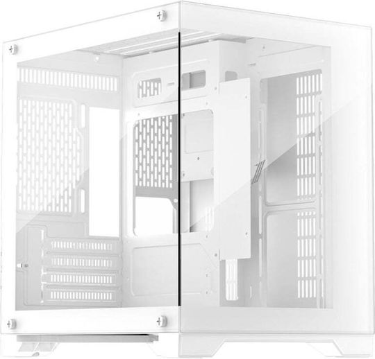 1STPLAYER MV5 Gaming Midi-Turm Computergehäuse Transparent White