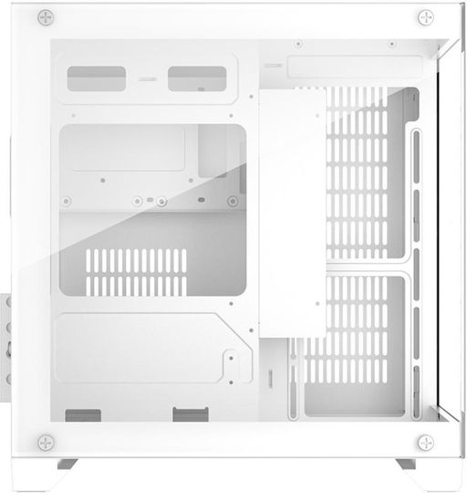 1STPLAYER MV5 Gaming Midi-Turm Computergehäuse Transparent White