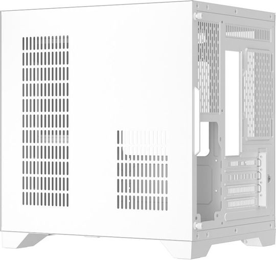 1STPLAYER MV5 Gaming Midi-Turm Computergehäuse Transparent White