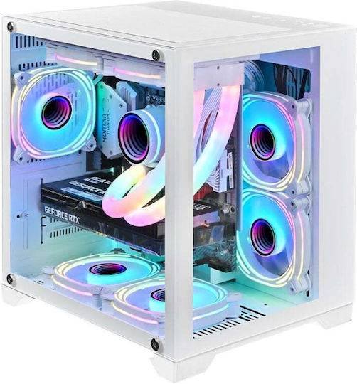 1STPLAYER MV5 Gaming Midi-Turm Computergehäuse Weiß