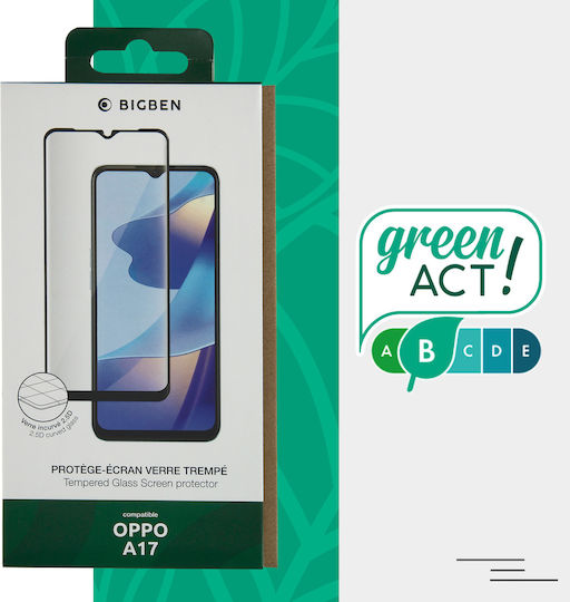 Bigben Interactive 2.5D 0.33mm Gehärtetes Glas Schwarz (Realme C33Oppo A17)